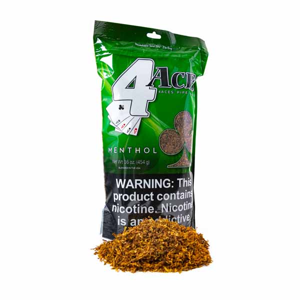 4 Aces Pipe Tobacco 1 lb (16oz) - Menthol