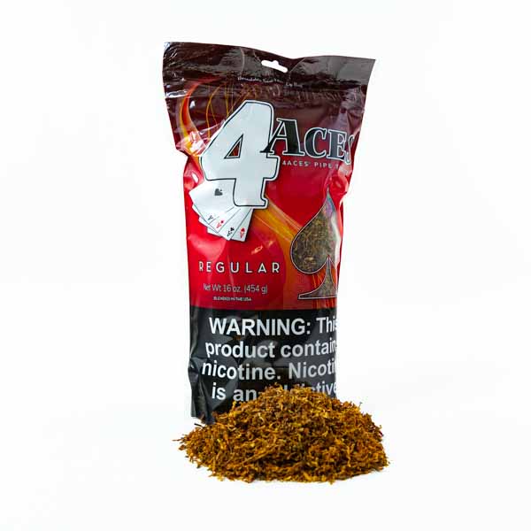 4 Aces Pipe Tobacco 1 lb (16oz) - Regular