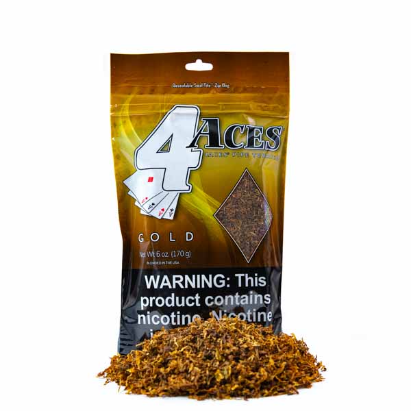 4 Aces Pipe Tobacco 6 oz - Gold