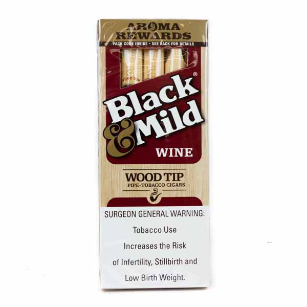 Black and Mild 5 Pack - Wood Tip - Wine