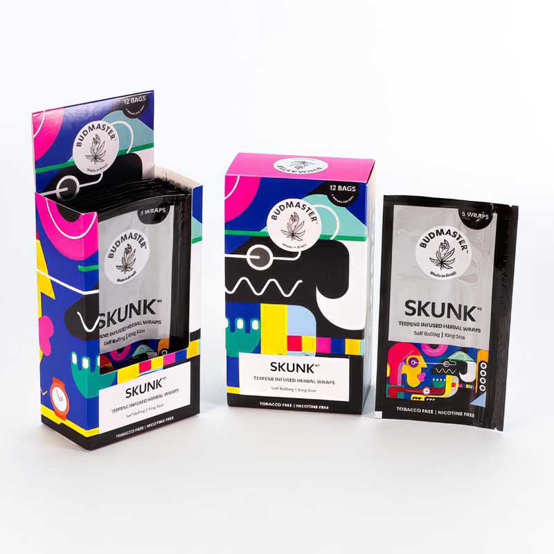 Budmaster Terpene Infused Herbal Blunt Wraps - Skunk