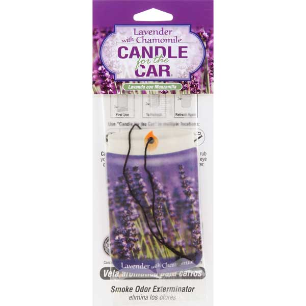 Candle for the Car Air Freshener - Lavender with Chamomile