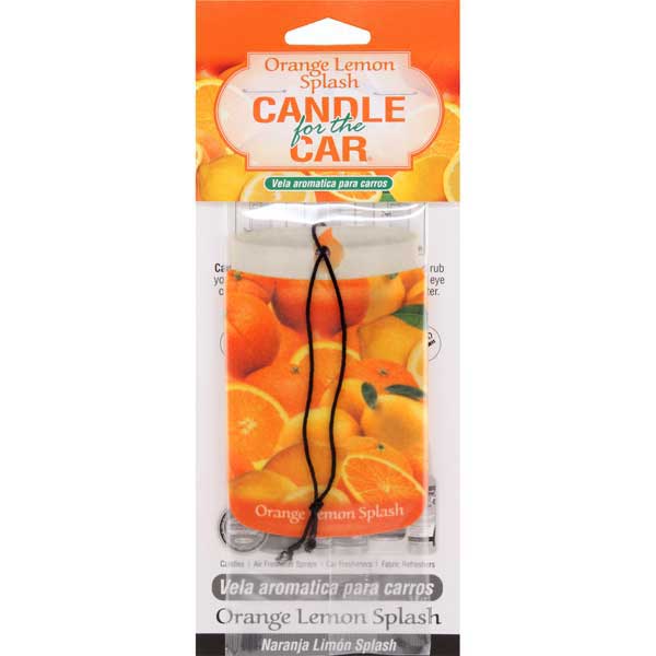 Candle for the Car Air Freshener - Orange Lemon Splash