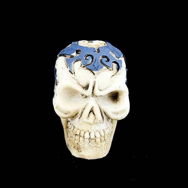Ceramic Skull Snuffers - Blue
