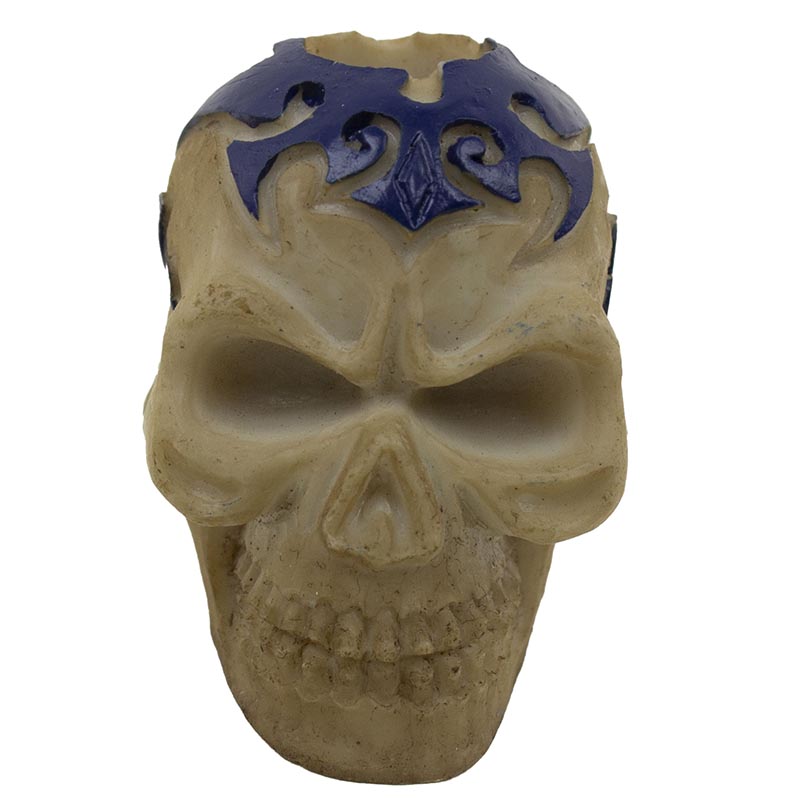 Ceramic Skull Snuffers - Blue