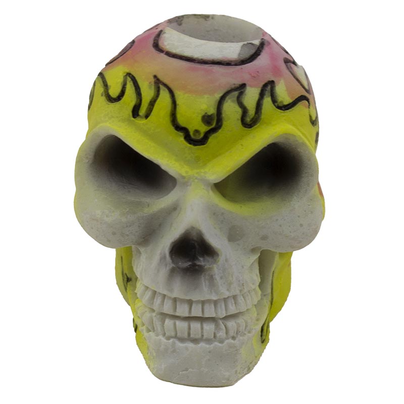 Ceramic Skull Snuffers - Flames