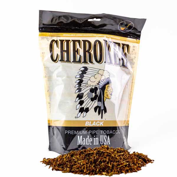 Cherokee Pipe Tobacco 1 lb (16oz) - Black