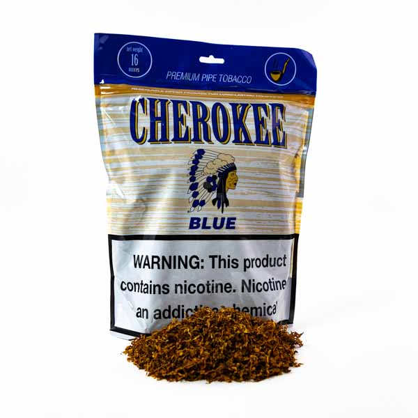 Cherokee Pipe Tobacco 1 lb (16oz) - Blue