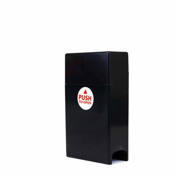 Cigarette Case with Mini Lighter holder - King - Black