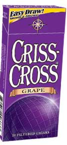Criss Cross Filtered Cigars - Pack - Grape