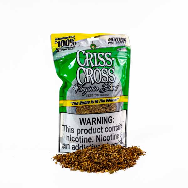 Criss Cross Virginia Blend Pipe Tobacco 3 oz - Menthol