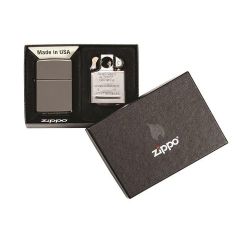 Zippo Black Ice® Lighter with Pipe Insert Gift Set