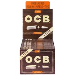 OCB Rolling Papers - Virgin 1 1/4 + Tips