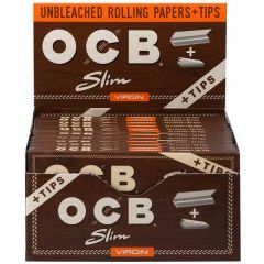 OCB Rolling Papers - Virgin Slim + Tips