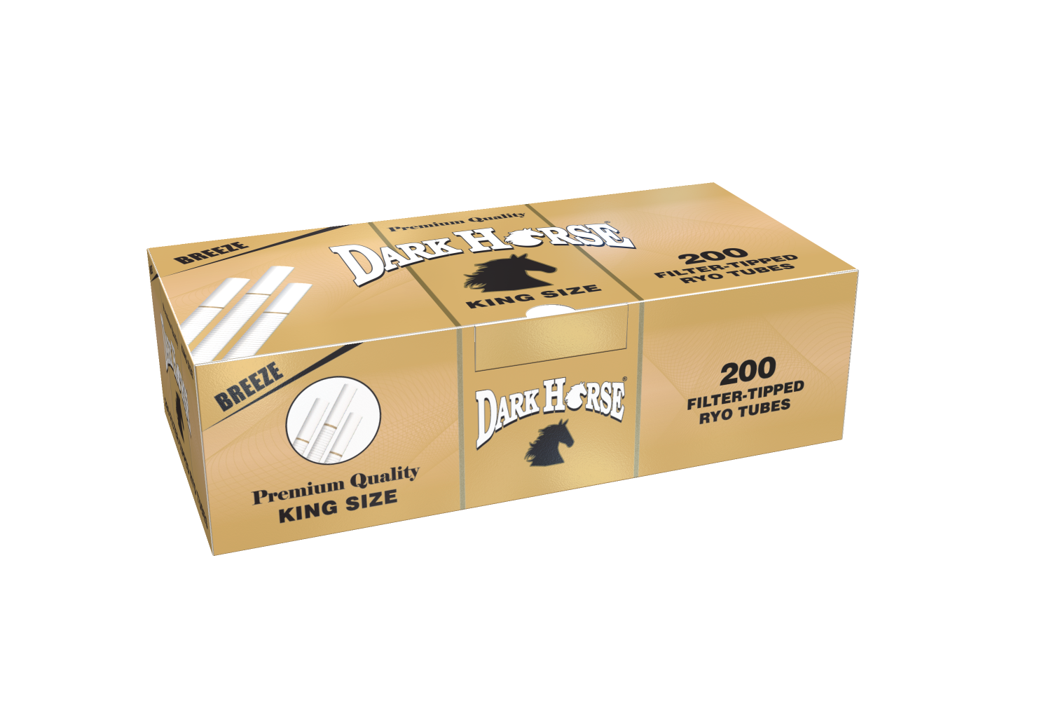 Dark Horse Tubes 200 ct - Breeze (Gold) King