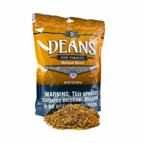 Dean's Pipe Tobacco 1 lb (16oz) - Natural