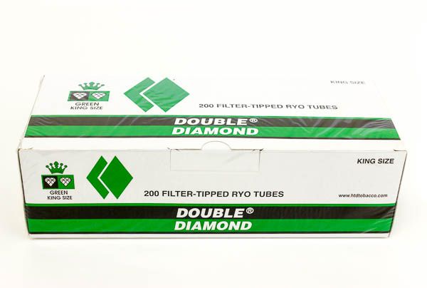Double Diamond tubes 200 ct - Green King