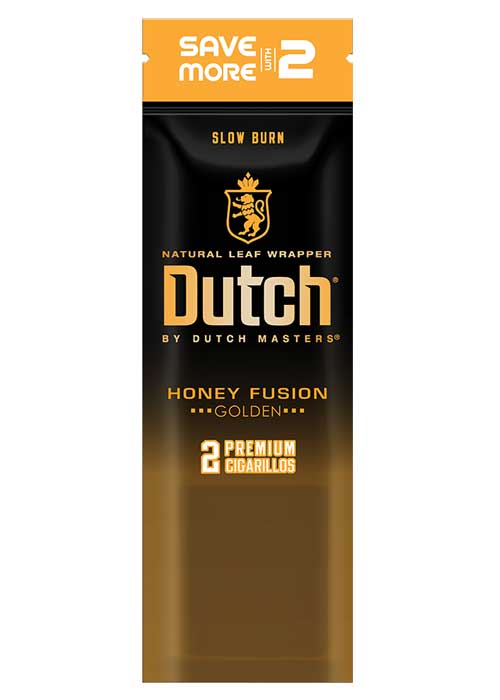 Dutch Natural Leaf Cigarillos - Honey Fusion Pouch