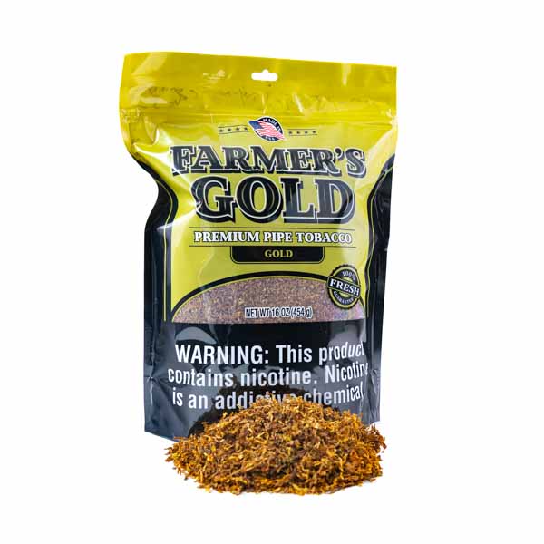 Farmer's Gold Pipe Tobacco 1 lb (16oz) - Gold