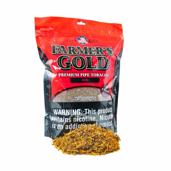 Farmer's Gold Pipe Tobacco 1 lb (16oz) - Red