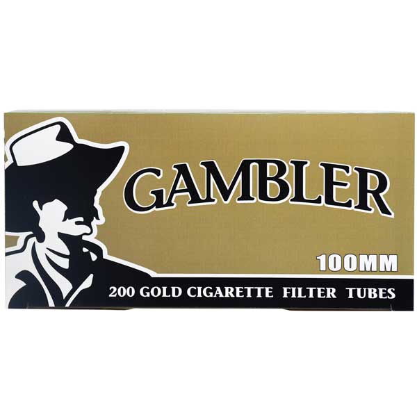 Gambler tubes 200 ct. Gold 100mm