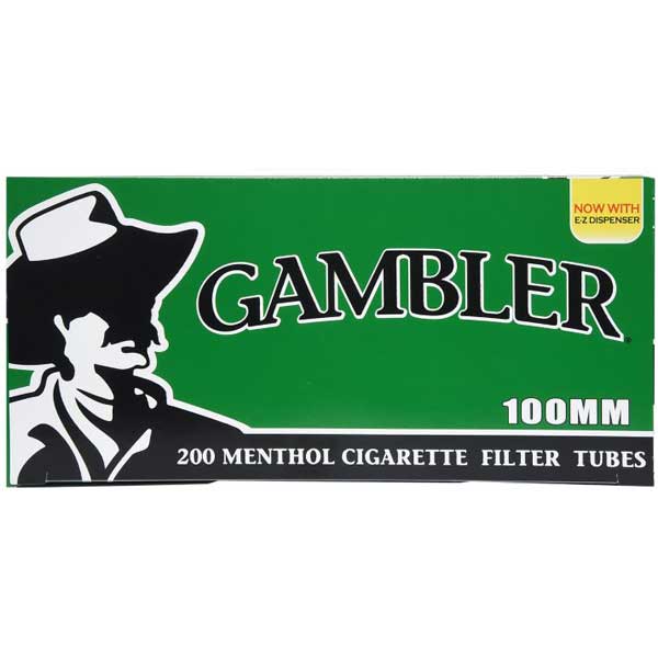 Gambler tubes 200 ct. Menthol 100mm