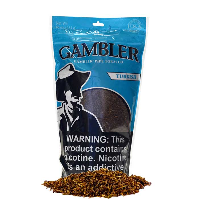 Gambler Pipe Tobacco 1 lb (16oz) - Turkish