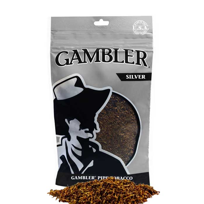 Gambler Pipe Tobacco 6 oz - Silver