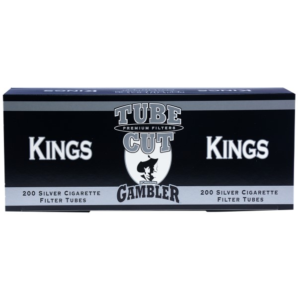 Gambler tubes 200 ct. TUBE CUT Silver King