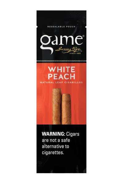 Garcia y Vega Game Foil Pouch Cigarillos - White Peach