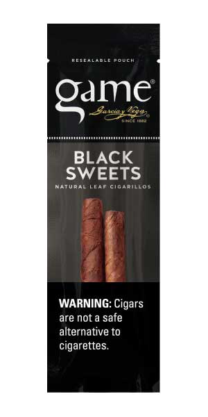 Garcia y Vega Game Foil Pouch Cigarillos - Black Sweet