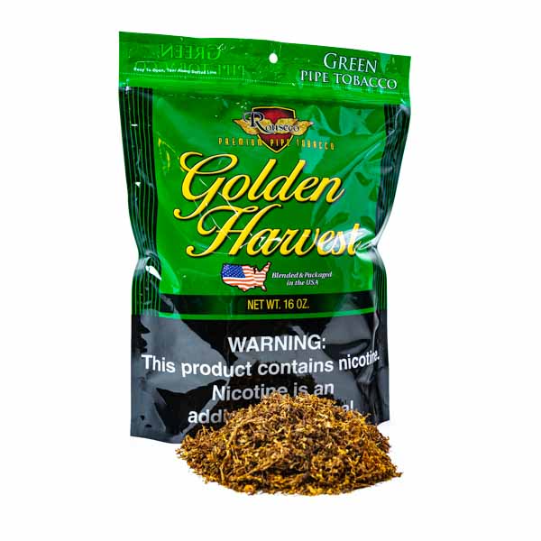 Golden Harvest Pipe Tobacco 1 lb (16oz) - Green
