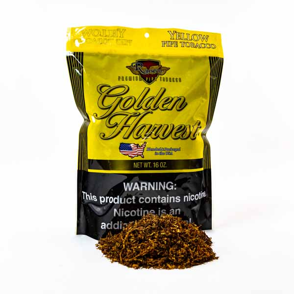 Golden Harvest Pipe Tobacco 1 lb (16oz) - Yellow