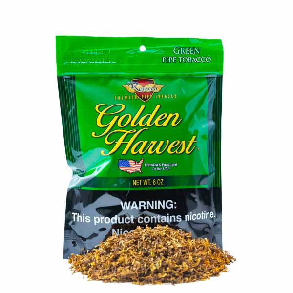 Golden Harvest Pipe Tobacco 6 oz - Green