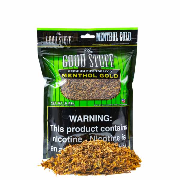 Good Stuff Pipe Tobacco 6 oz - Menthol Gold