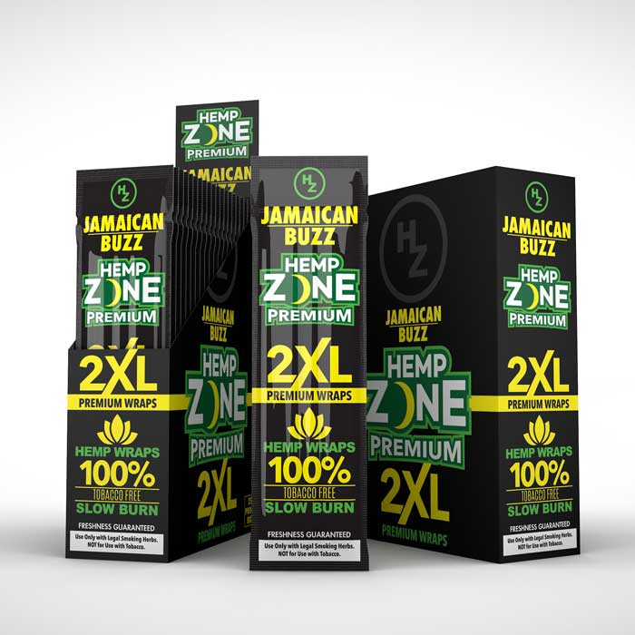 Hemp Zone Premium Hemp Wraps - Jamaican Buzz