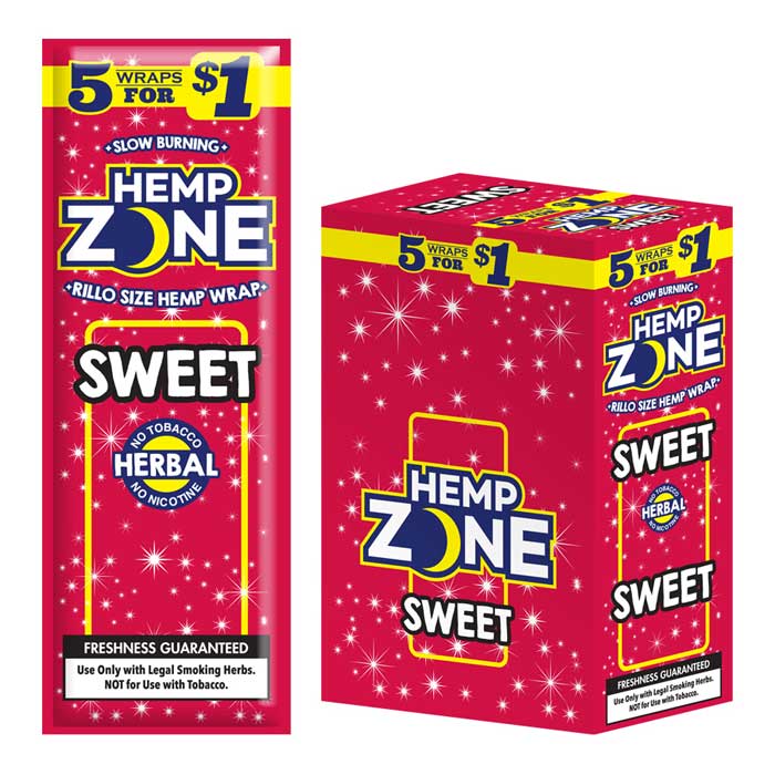 Hemp Zone Rillo Size Hemp Wrap - Sweet