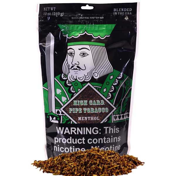 High Card Pipe Tobacco 12 oz - Menthol
