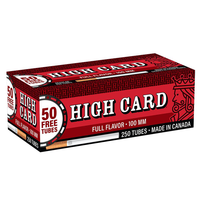 High Card Tubes 250ct Full Flavor 100mm