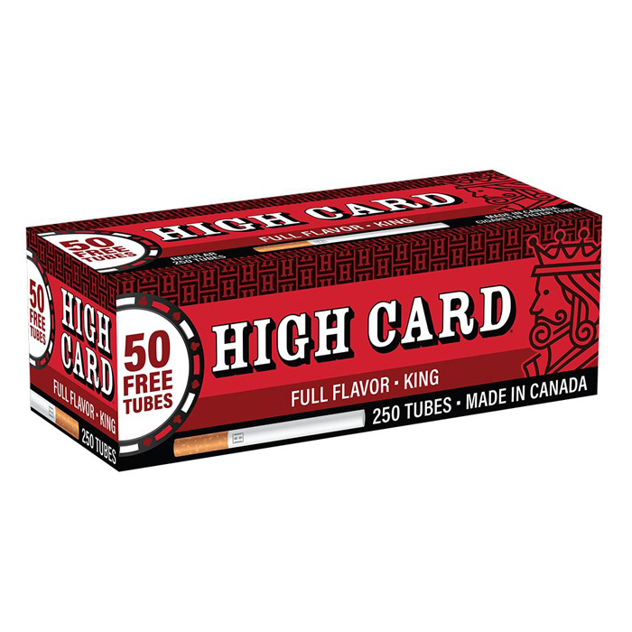 High Card Tubes 250ct Full Flavor King