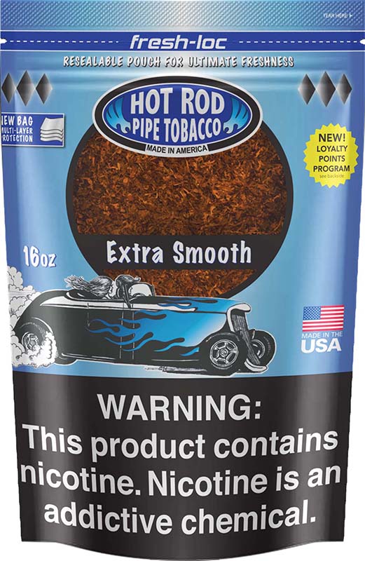Hot Rod Pipe Tobacco 1 lb (16oz) - Extra Smooth