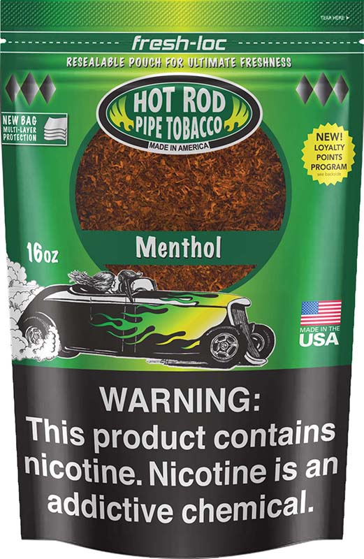 Hot Rod Pipe Tobacco 1 lb (16oz) - Menthol