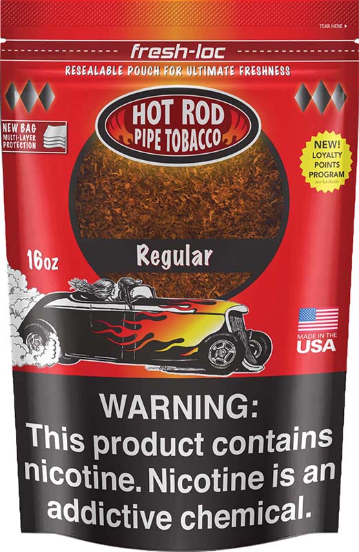 Hot Rod Pipe Tobacco 1 lb (16oz) - Regular