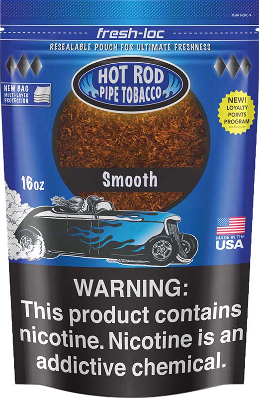 Hot Rod Pipe Tobacco 1 lb (16oz) - Smooth