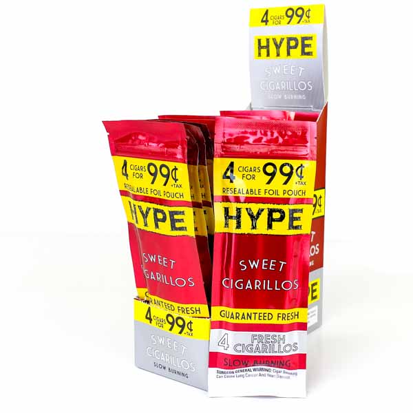 Hype Foil Pouch Cigarillos - 4 pack - Sweet 