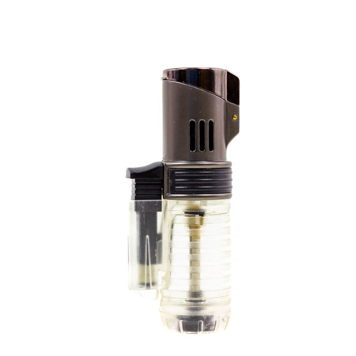 Jetline Triple Flame Pocket Torch Lighter - Clear