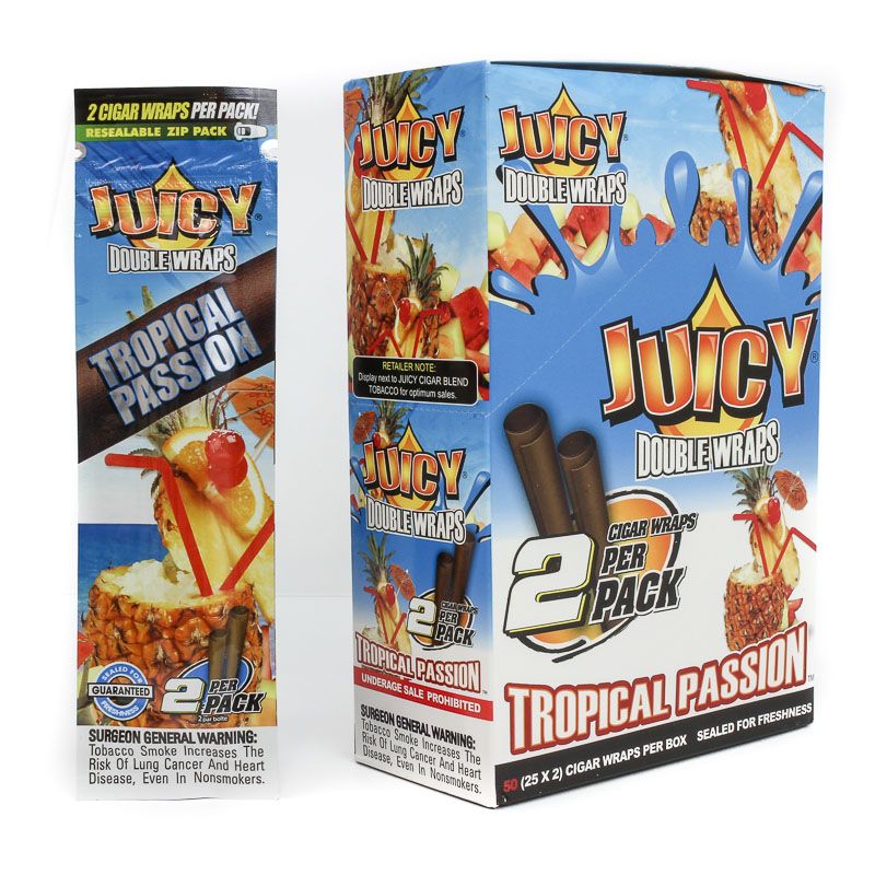 Juicy Double Blunt Wraps - Pouch - Tropical Passion