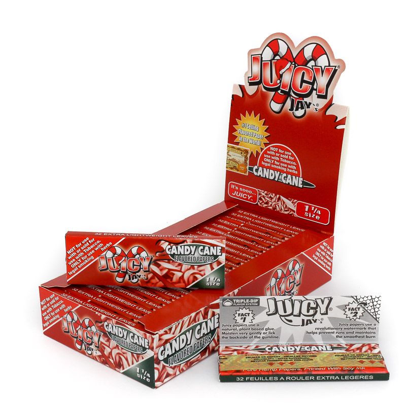 Juicy Jay's Flavored Rolling Papers - Candy Cane
