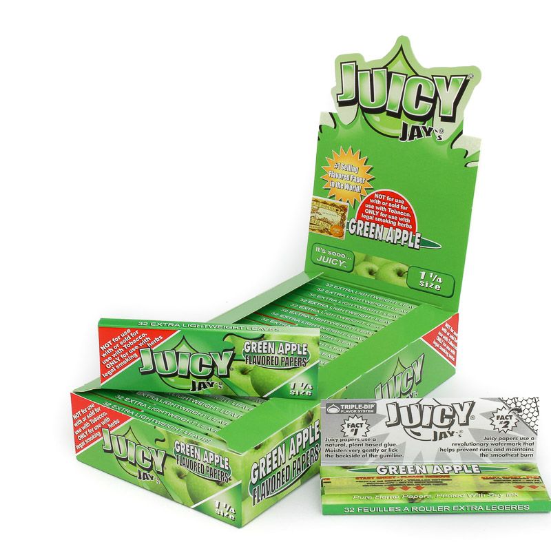 Juicy Jay's Flavored Rolling Papers - Green Apple