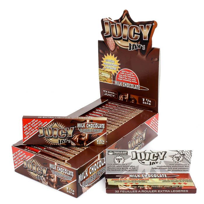 Juicy Jay's Flavored Rolling Papers - Milk Chocolate
